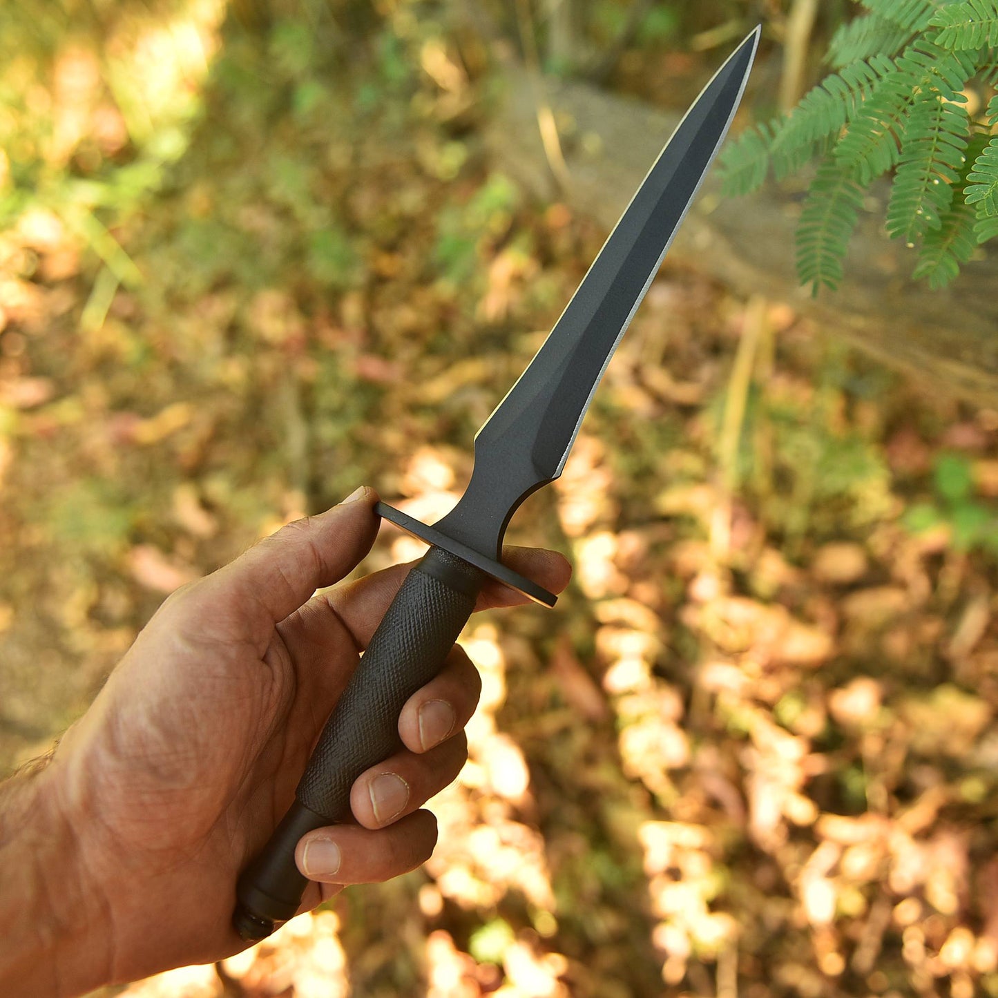 Premium Handmade Fixed Double Edge Carbon Steel Blade Full Tang Dagger Knife