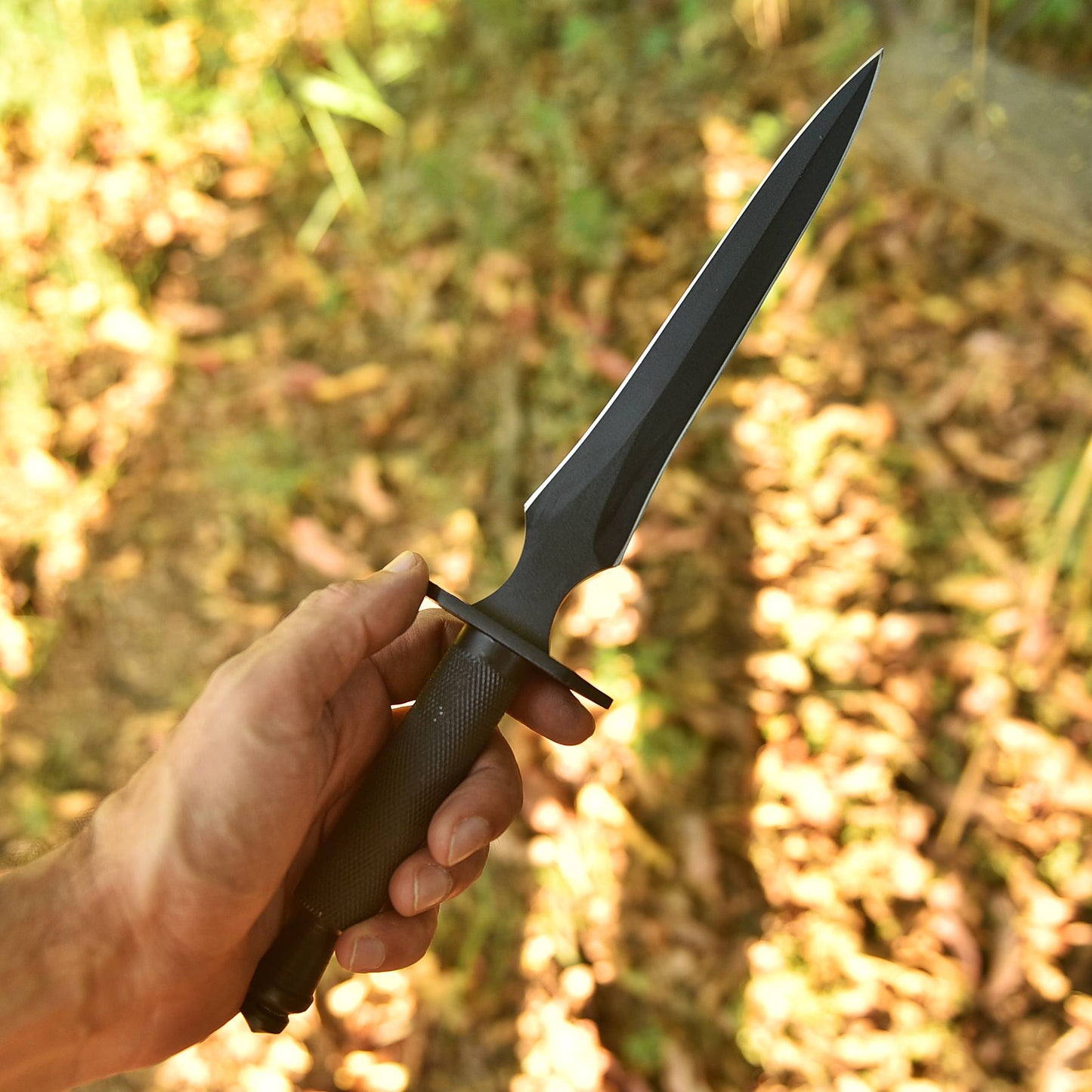 Elite EDC Handmade Camping Double Edge Dagger Steel Handle With Sheath