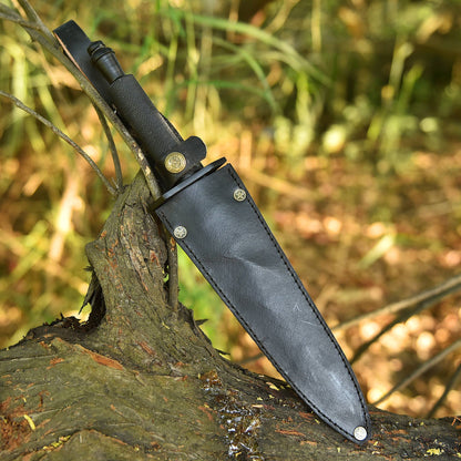 Elite EDC Handmade Camping Double Edge Dagger Steel Handle With Sheath
