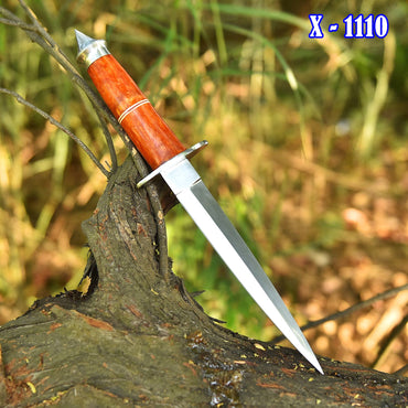 Heavy Duty Double Edge Carbon Steel High Polish Dagger Knife Resin Handle