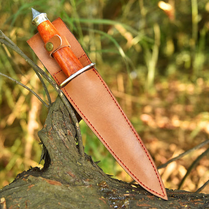 Heavy Duty Double Edge Carbon Steel High Polish Dagger Knife Resin Handle