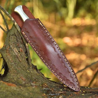 Classic Fixed Blade Double Edge High Polish Blade Dagger Steel Handle