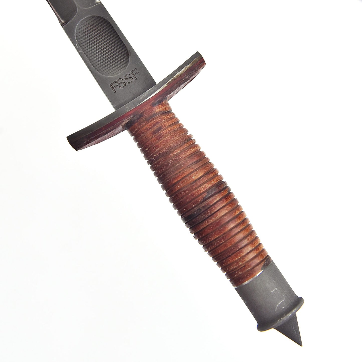 Classic Vintage Military Inspired V-42  Double Edge Dagger Leather Handle