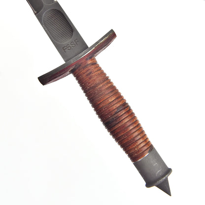 Classic Vintage Military Inspired V-42  Double Edge Dagger Leather Handle