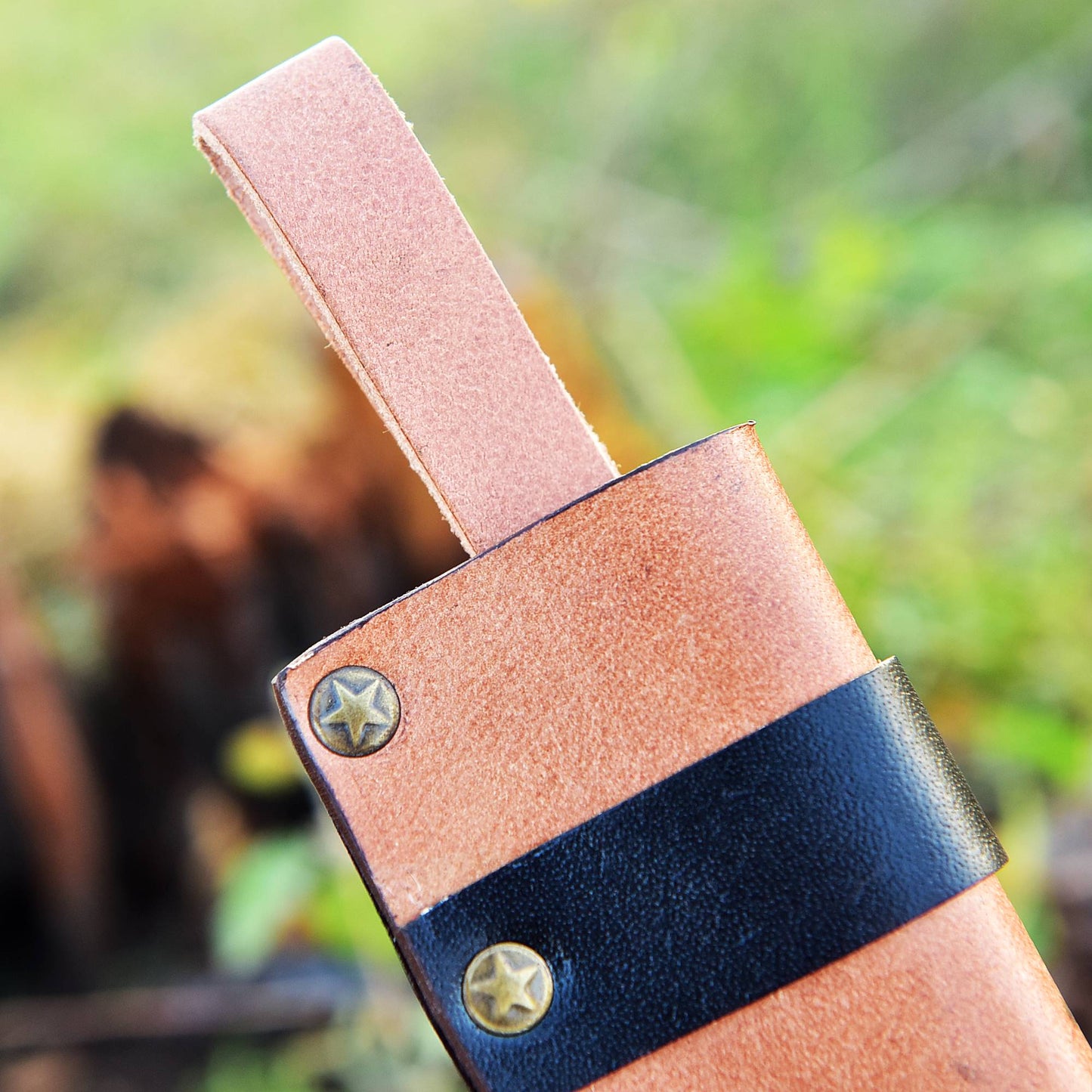 Premium Cowhide Leather Knife Sheath Belt Carry Fixed Blade Sheath
