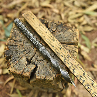 Artisan Forged Damascus Steel Twist Blade Medieval Inspired Dagger Knife