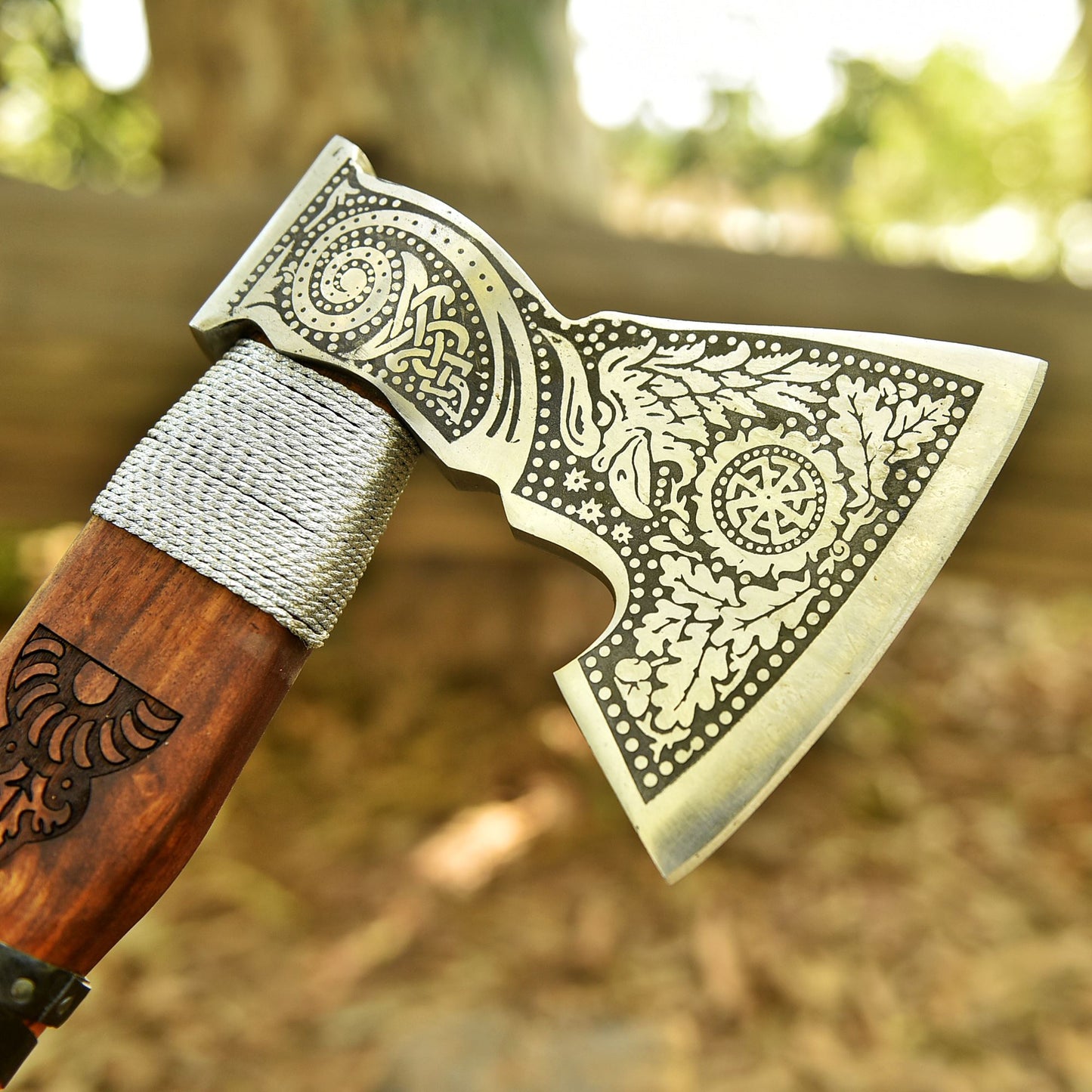 Nordic Warrior Viking Bearded Axe Bushcraft Camping Hiking Adventure Tool