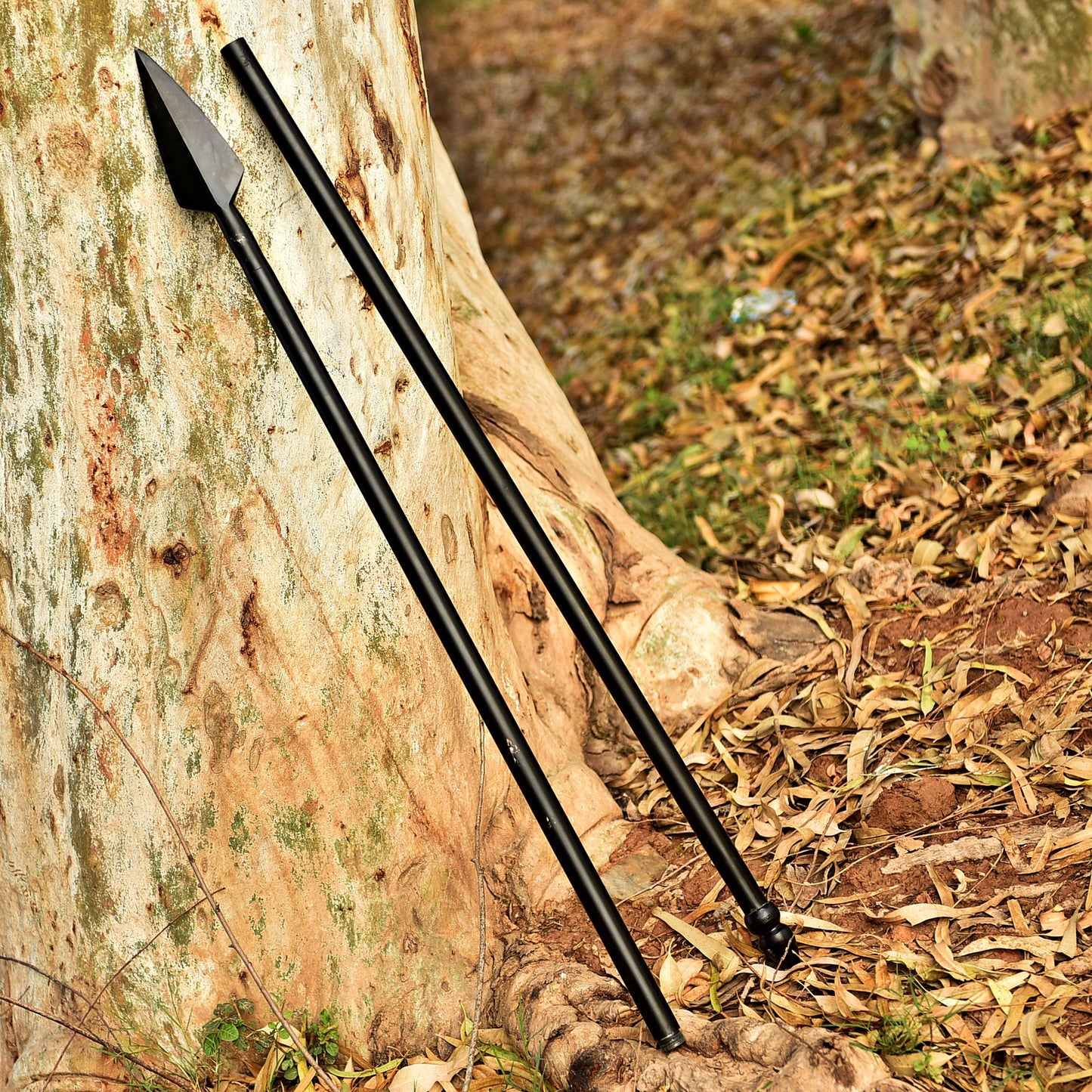 Hand Forged Tactical Hunting Spear Outdoor Survival Collector Spear