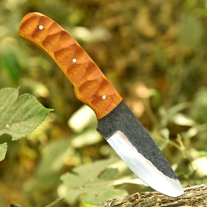 Outdoor Hiking Camping Premium Handmade Carbon Steel Skinner Knife