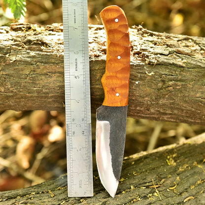 Outdoor Hiking Camping Premium Handmade Carbon Steel Skinner Knife