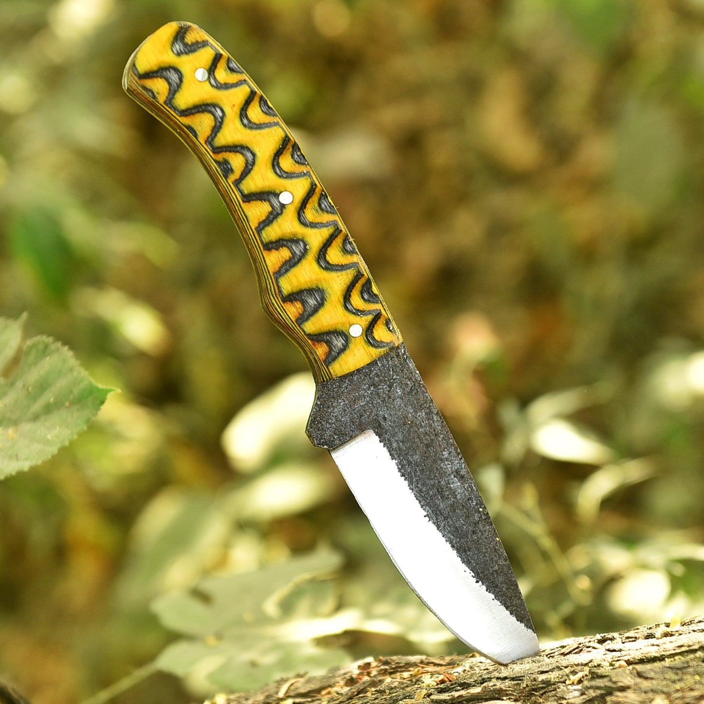 Artisan Outdoor Handmade Carbon Steel Fixed Blade Camping Skinner Knife