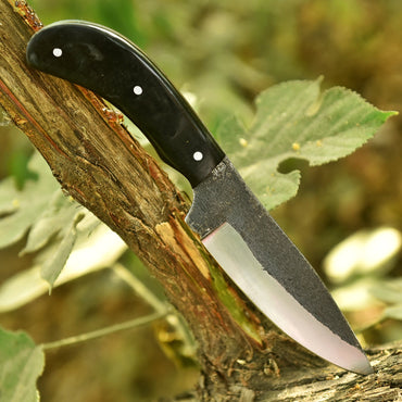 EDC Handmade Carbon Steel Blade Outdoorsman Skinner Knife Resin Handle
