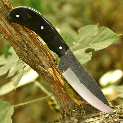 EDC Handmade Carbon Steel Blade Outdoorsman Skinner Knife Resin Handle