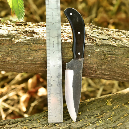EDC Handmade Carbon Steel Blade Outdoorsman Skinner Knife Resin Handle