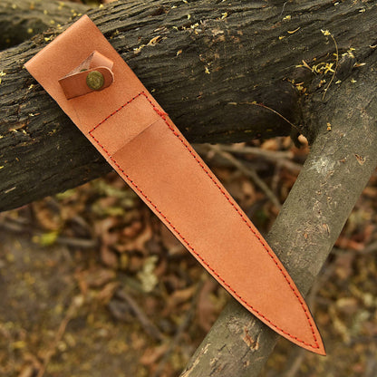 Classic Handcrafted Double Edge Fixed Blade Dagger Leather Resin Handle