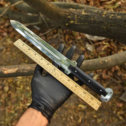 Handmade High End Tactical Carbon Steel Double Edge D2 Blade Dagger