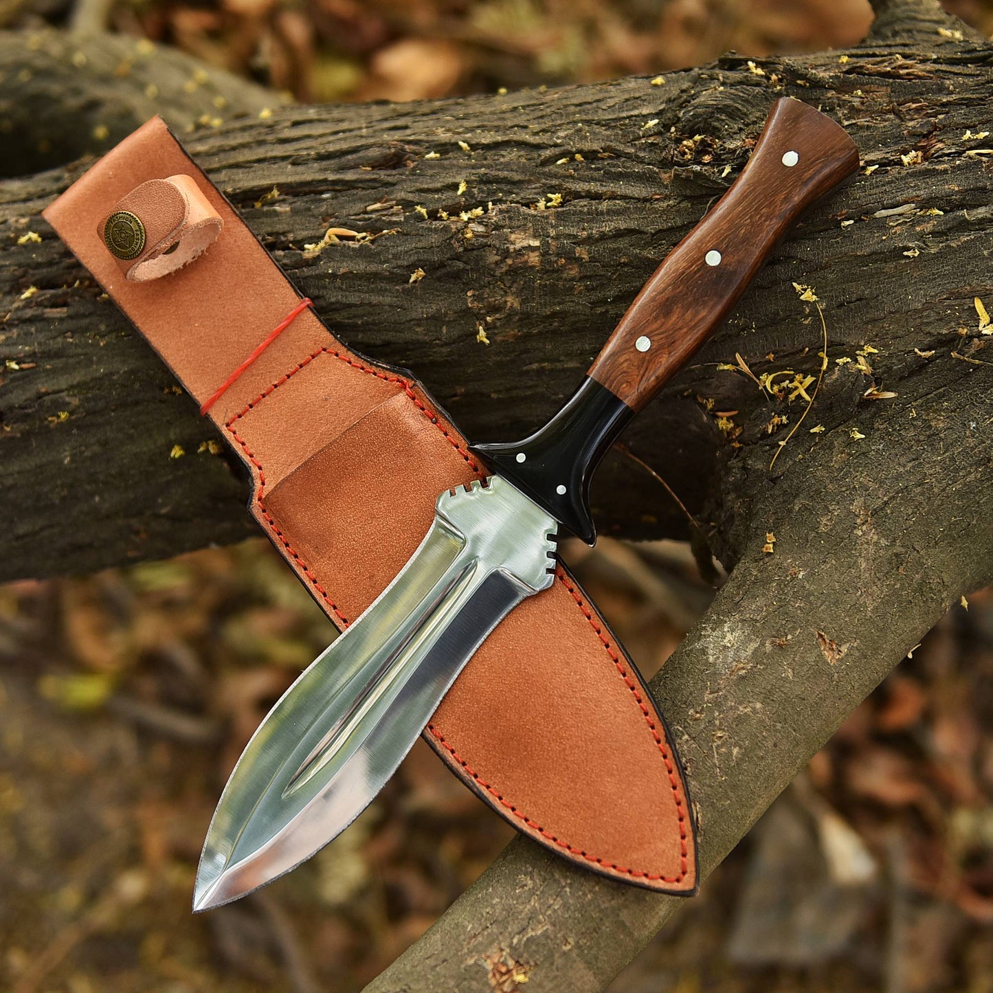 Collector’s Edition Double Edge Hunting Dagger Knife Wood Resin Handle