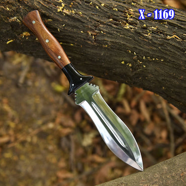 Collector’s Edition Double Edge Hunting Dagger Knife Wood Resin Handle