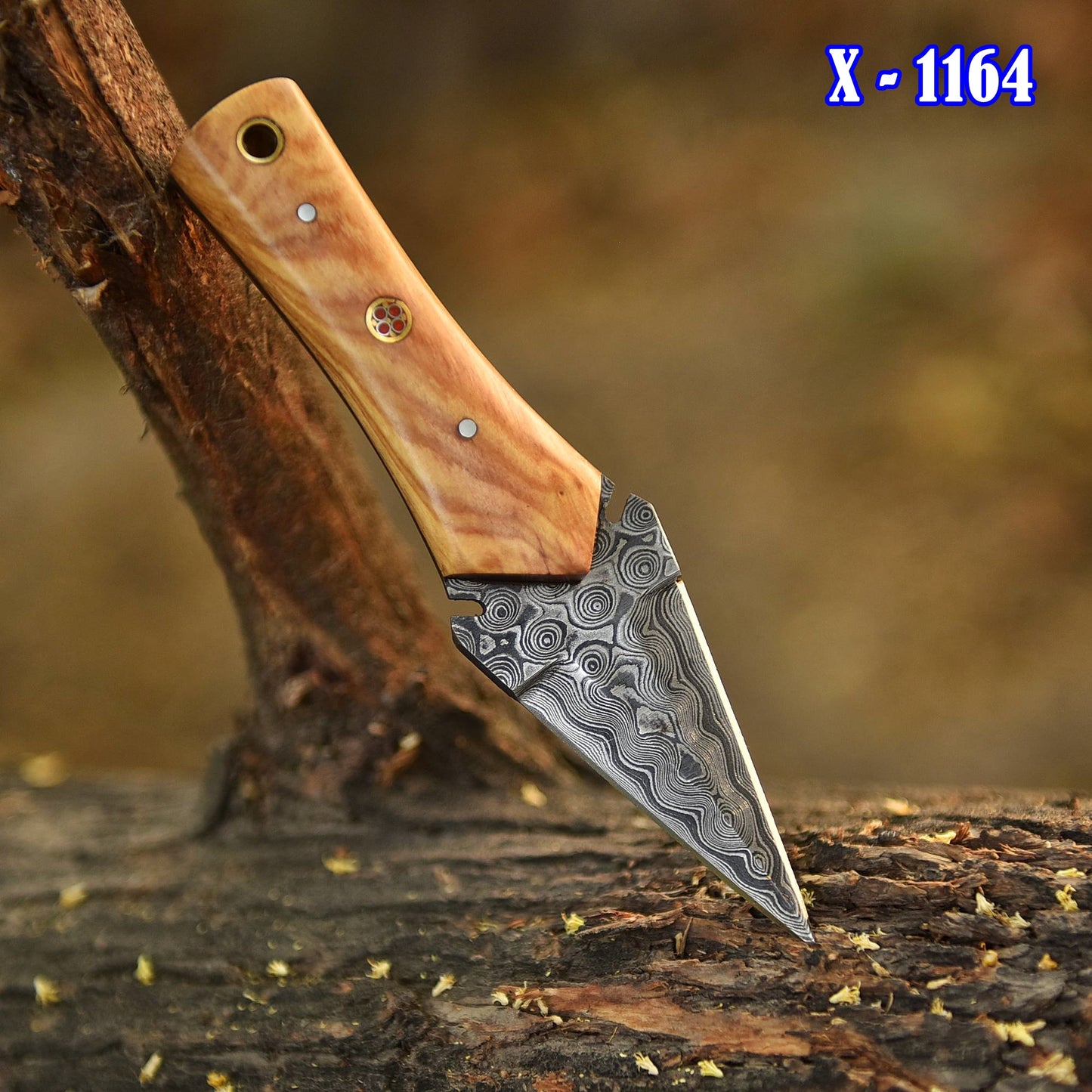 Adventure Hand Forged Damascus Steel Double Edge Blade Dagger Knife