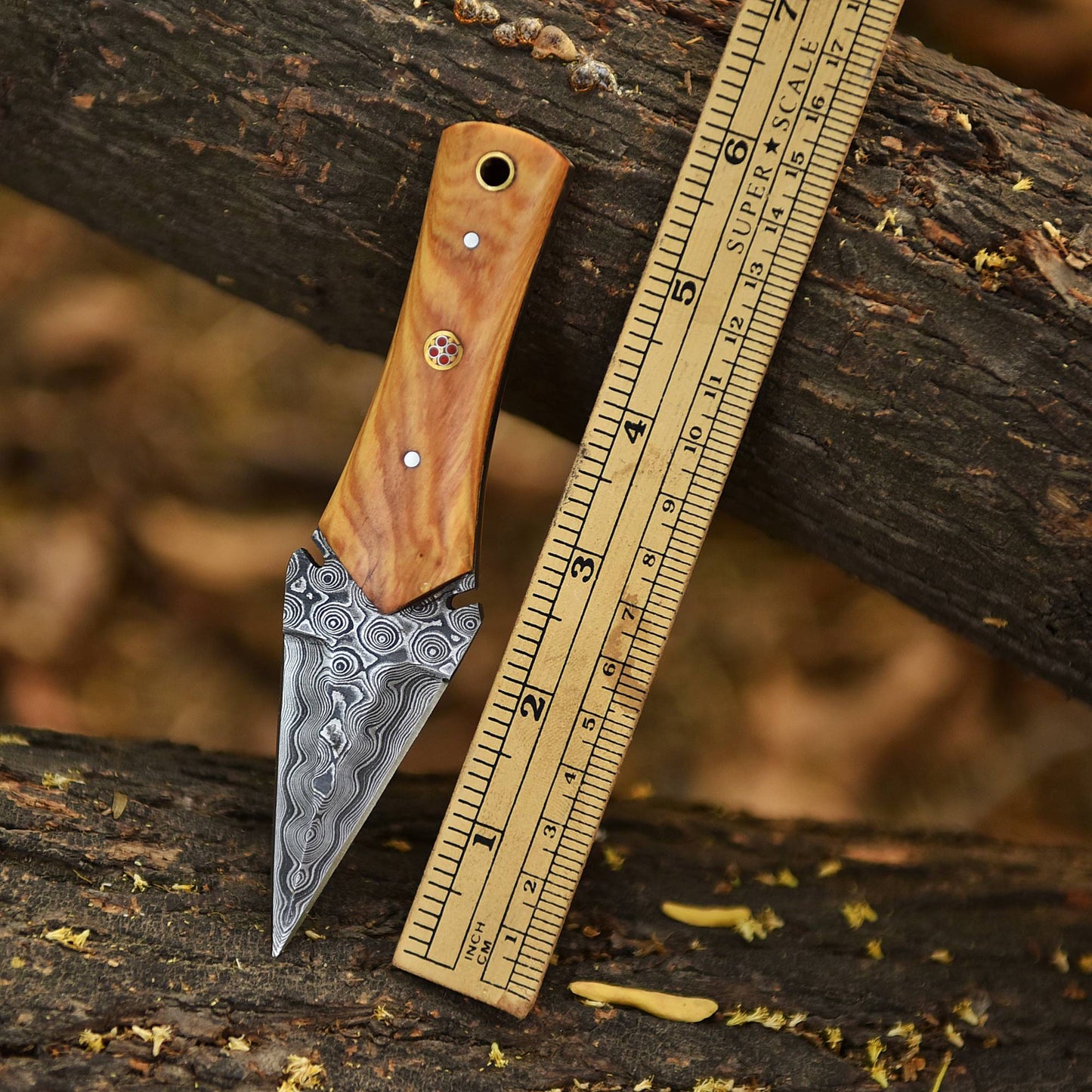 Adventure Hand Forged Damascus Steel Double Edge Blade Dagger Knife