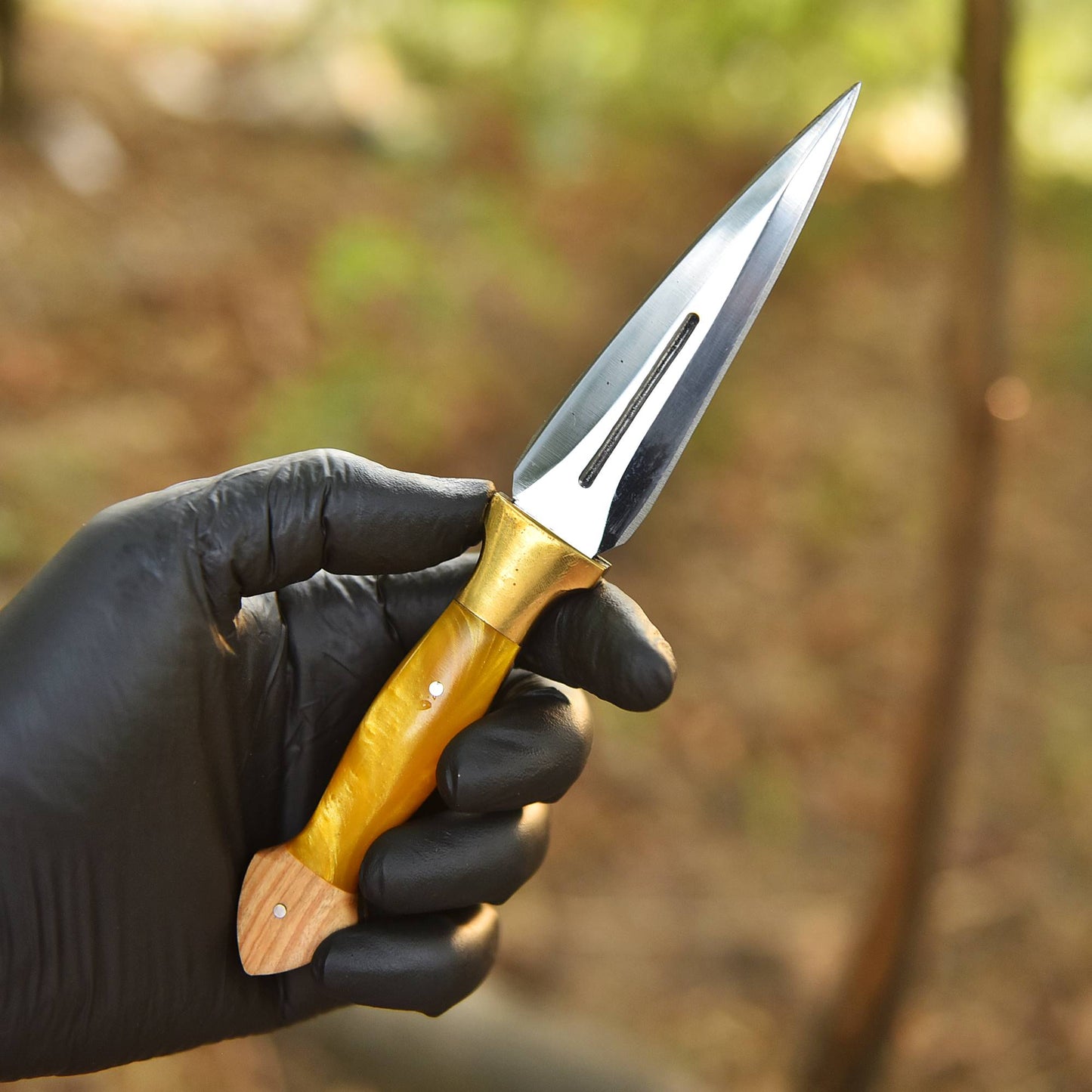 Elite Handcrafted Outdoor Adventure D2 Double Edge Dagger With Sheath