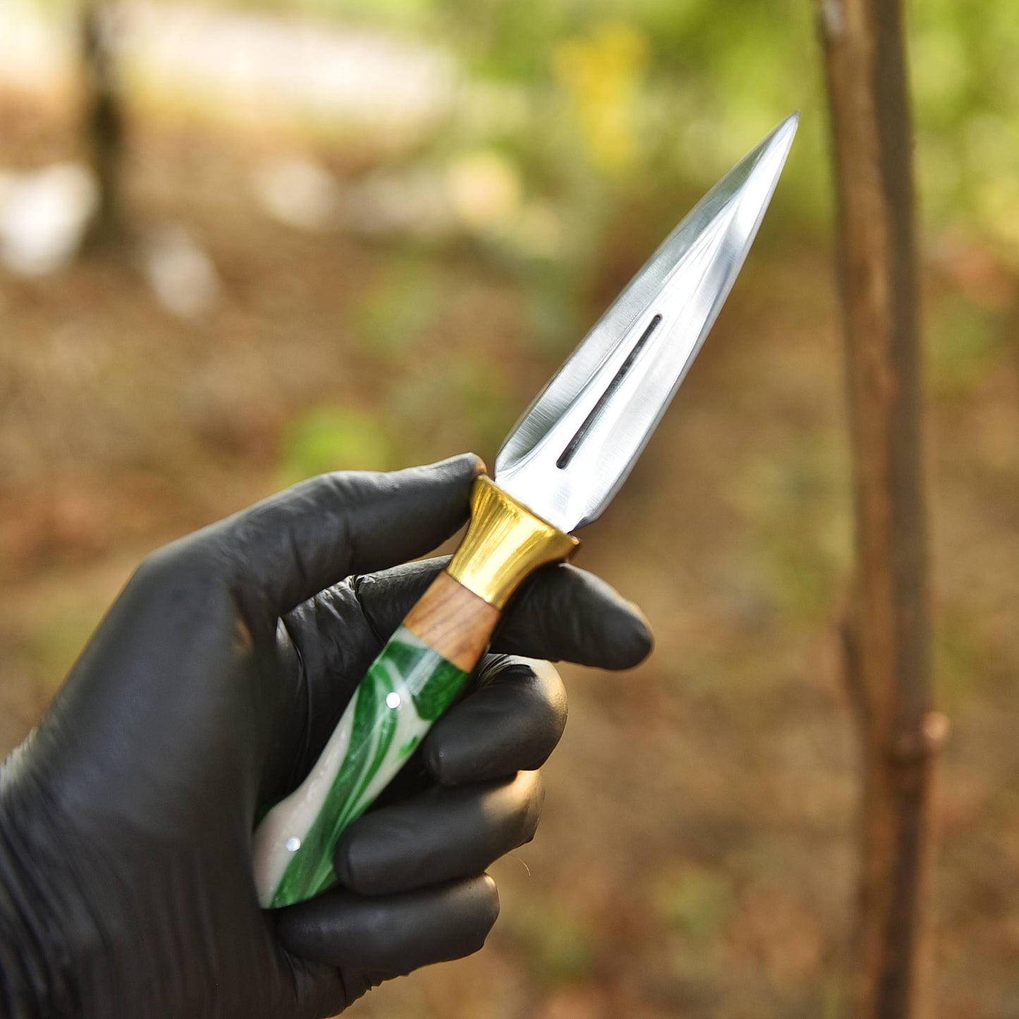 Luxury Handcrafted Double Edge Carbon Steel D2 Blade Dagger Knife