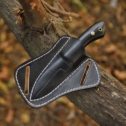 Handmade Carbon Steel D2 Blade Skinner Hunting Camping Knife Resin Handle