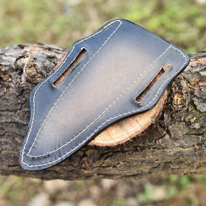 Handcrafted Durable Fix Blade Knife Engraved Edition Leather Sheath