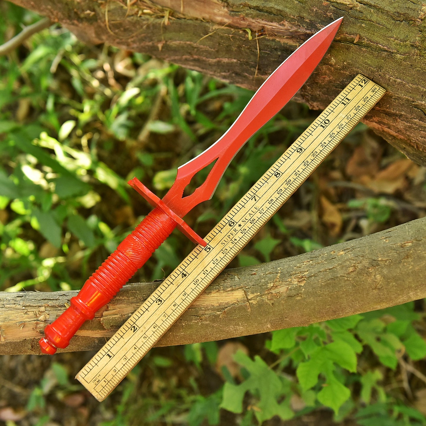 Custom Handmade Carbon Steel Blade Double Edge Dagger Knife Full Tang