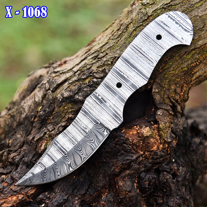 Full Tang Handmade Damascus Steel Blade Hunting Skinner Blank Blade