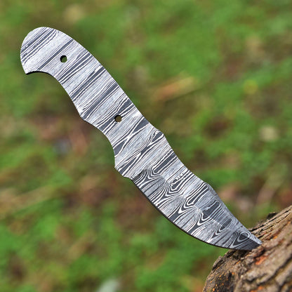 Full Tang Handmade Damascus Steel Blade Hunting Skinner Blank Blade