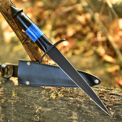 Elite Camping Handcrafted Carbon Steel Double Edge Blade Dagger Knife