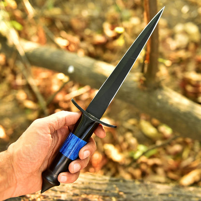 Elite Camping Handcrafted Carbon Steel Double Edge Blade Dagger Knife