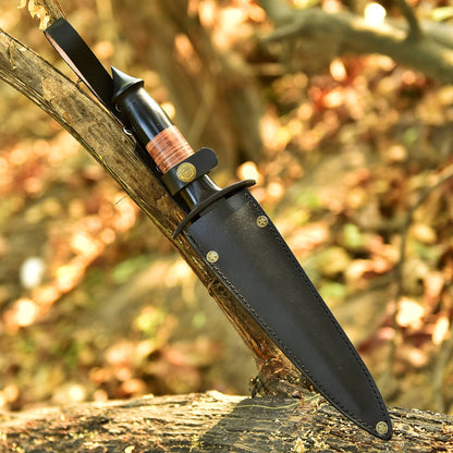 Heavy Duty Handmade Carbon Steel Powder Coat Double Edge Blade Dagger