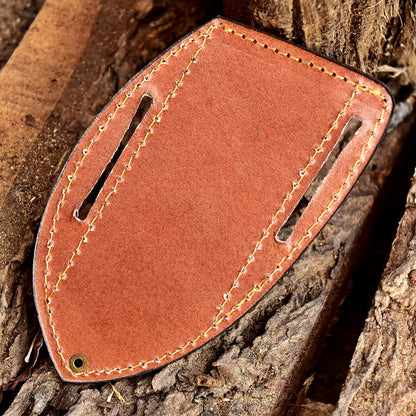 Custom Handmade Fixed Blade Knife Full Grain Leather Engraved Sheath