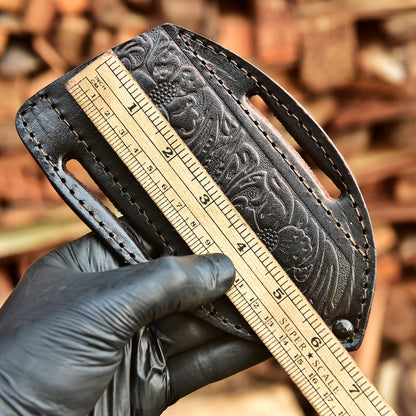 High End Artisan Handmade Sheep Leather Fixed Blade Knife Sheath