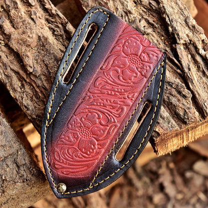Rust Protection Master crafted Hand Stitched Buffalo Leather Folding Knife Sheath