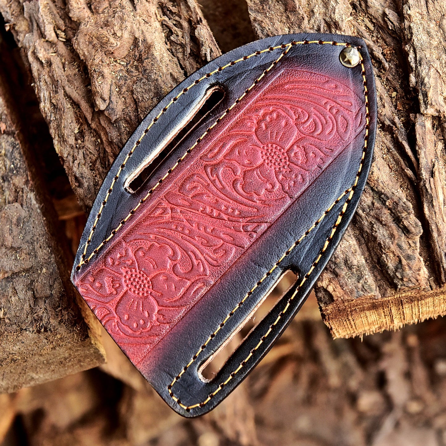Rust Protection Master crafted Hand Stitched Buffalo Leather Folding Knife Sheath