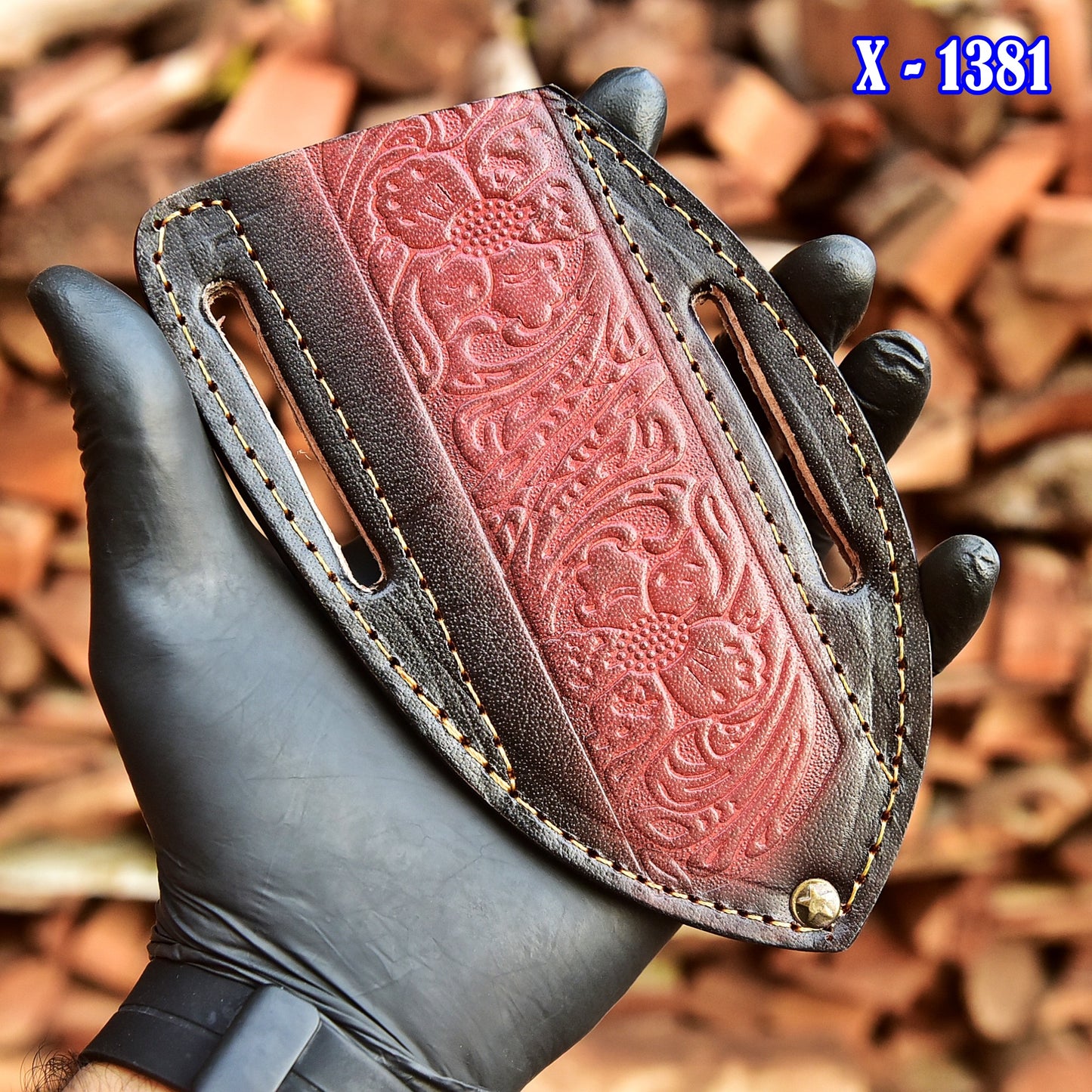 Rust Protection Master crafted Hand Stitched Buffalo Leather Folding Knife Sheath