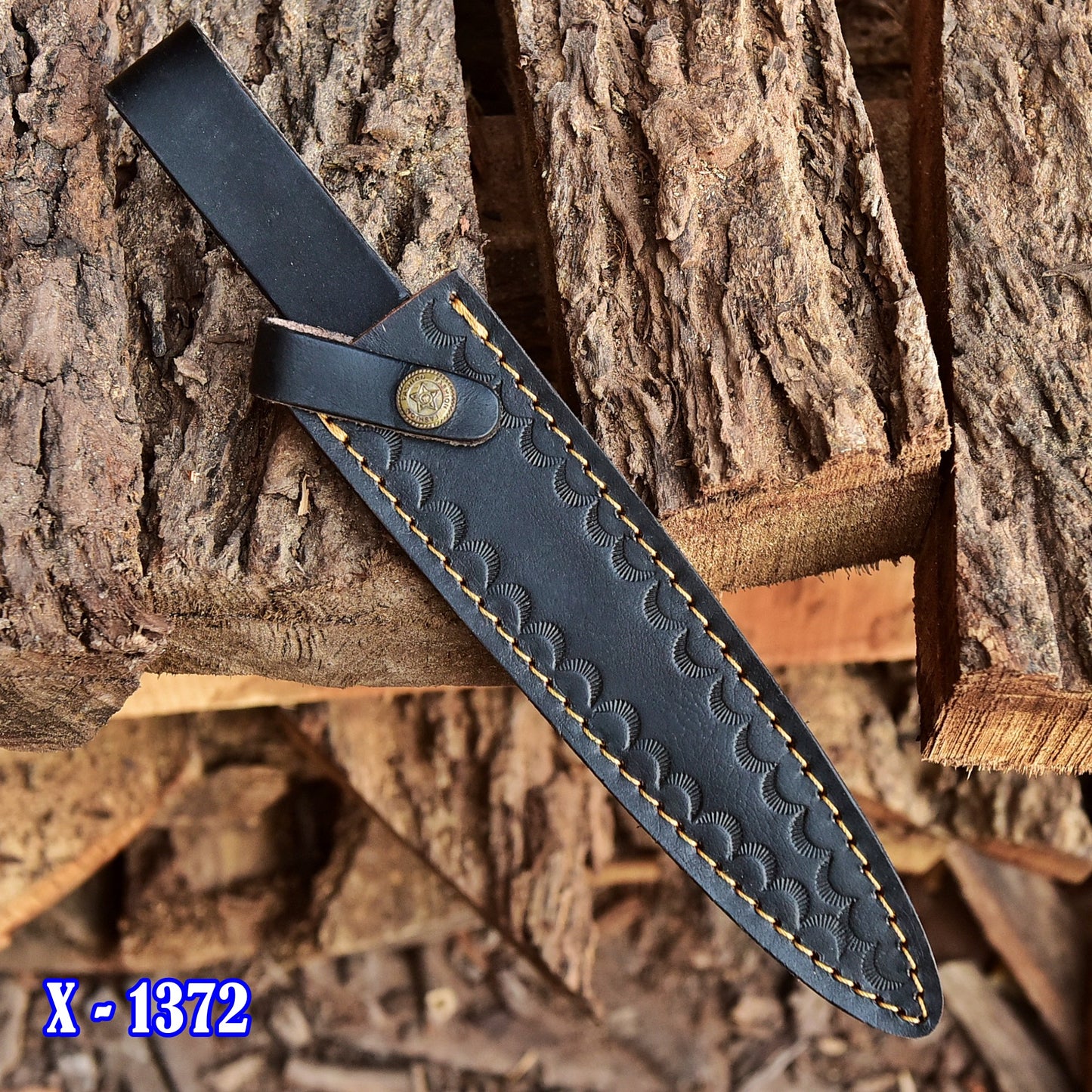 Custom Rust Protection Handmade Fixed Double Edge Blade Knife Sheath