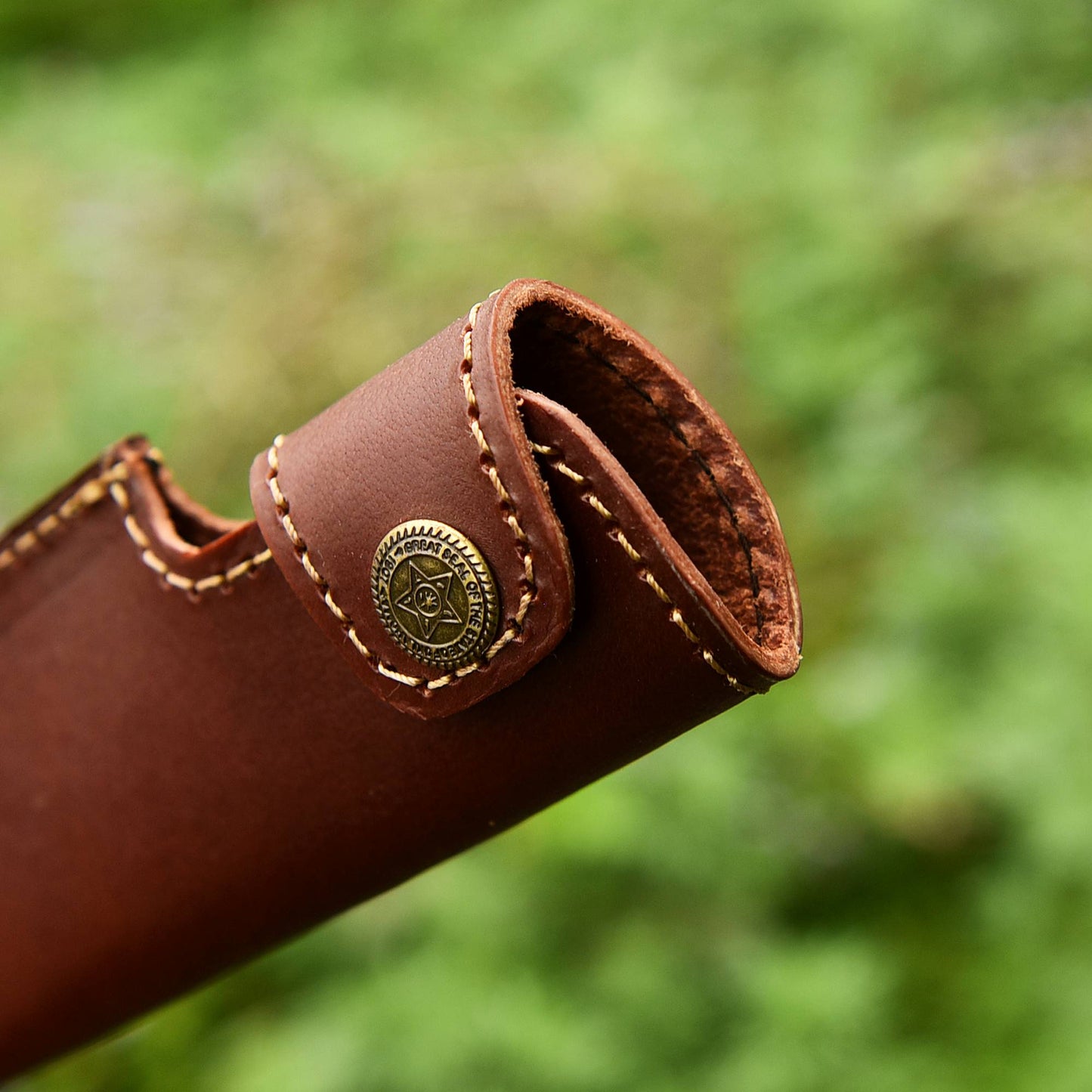 Handmade EDC Genuine Leather Fixed Blade Skinner Knife Sheath