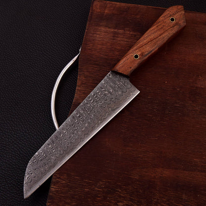 Custom Hand Forged Damascus Steel Blade Chef Knife Kitchen Knife