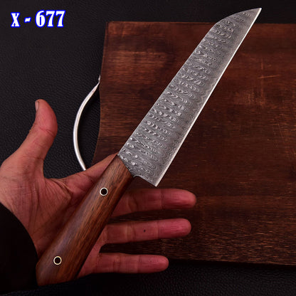 Custom Hand Forged Damascus Steel Blade Chef Knife Kitchen Knife