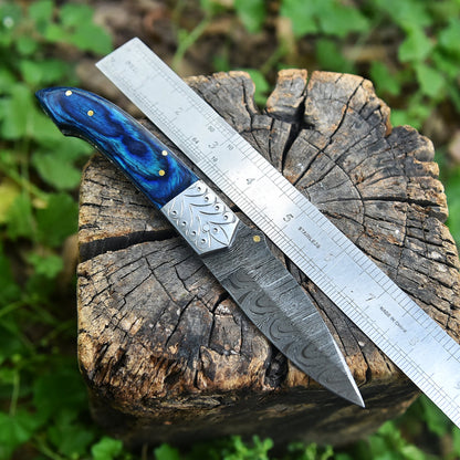 Hand Forged Collector Edition Damascus Steel Folding Blade Pocket Knife EDC