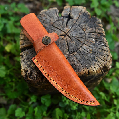 Premium Handmade Full Grain Leather Fixed Blade Knife Belt Carry Sheath