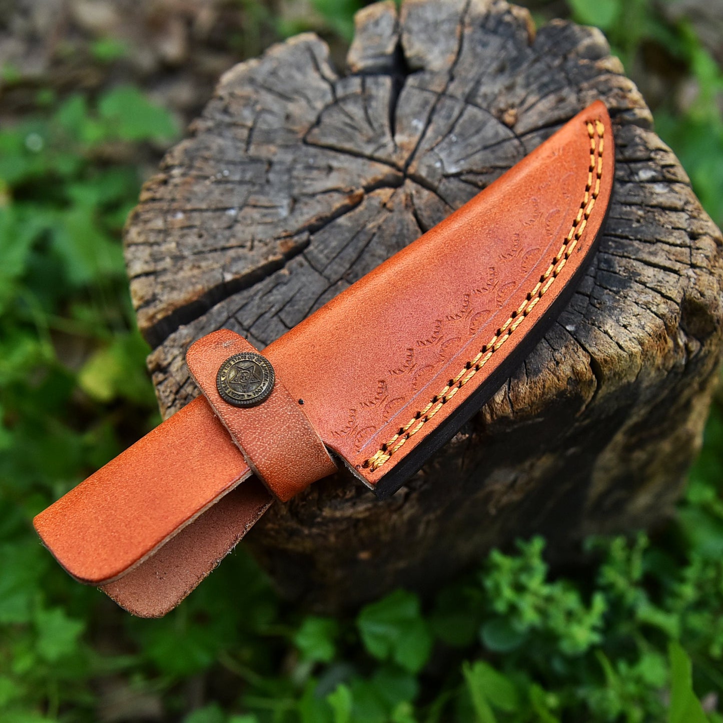 Premium Handmade Full Grain Leather Fixed Blade Knife Belt Carry Sheath