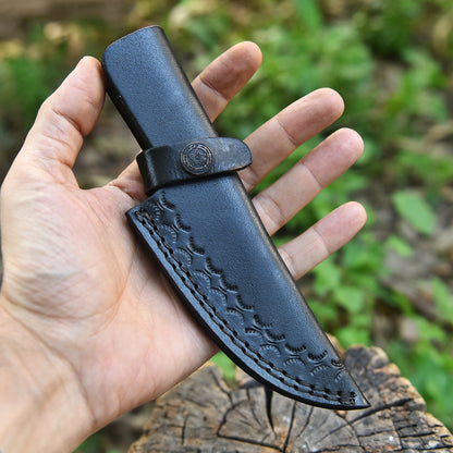 Handcrafted Genuine Leather Fixed Blade Knife Sheath Belt Holster