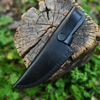 Handcrafted Genuine Leather Fixed Blade Knife Sheath Belt Holster