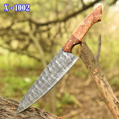 Artisan Damascus Steel Blade Chef Knife Professional Kitchen Tool