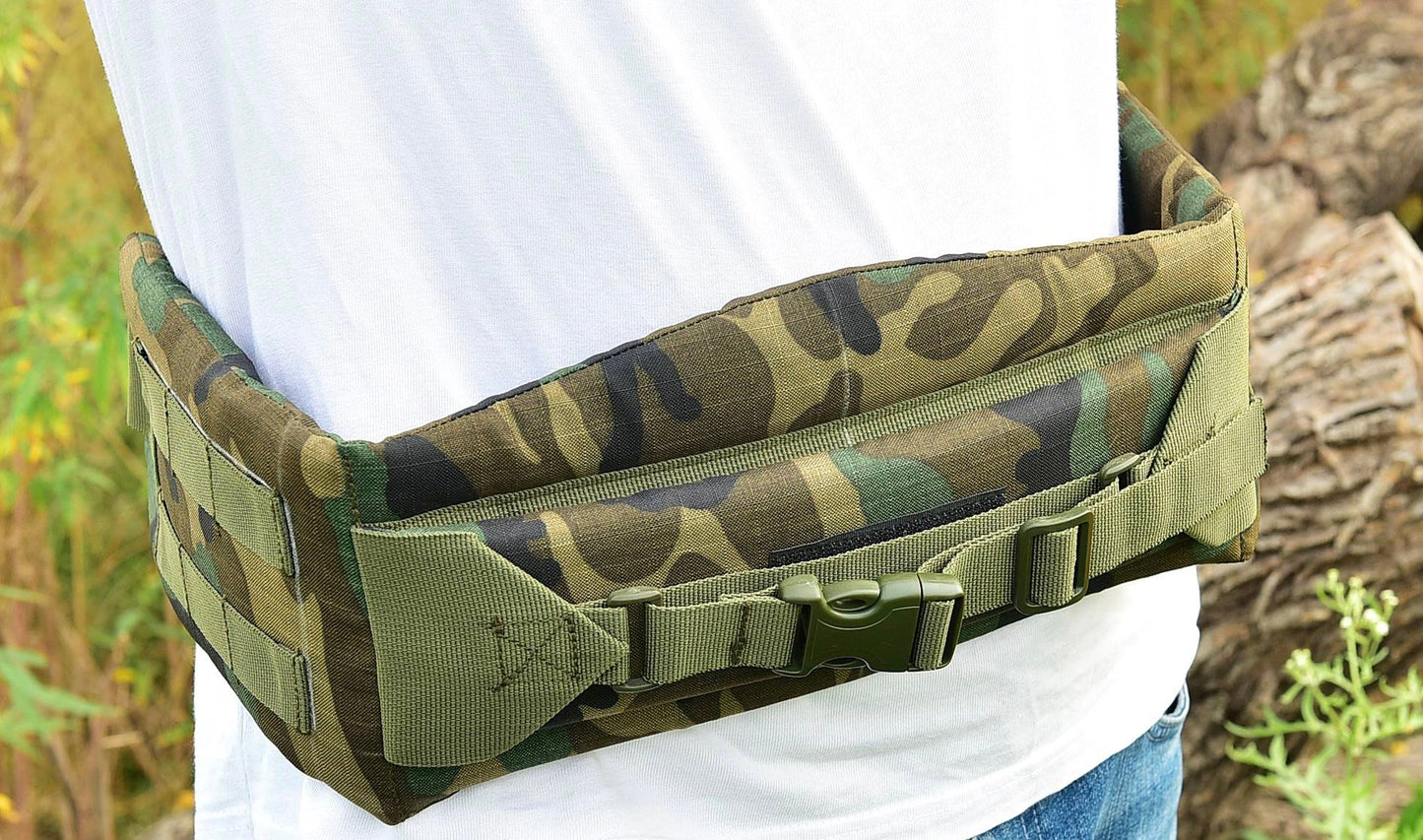 Military Alice Kidney Pad Belt & Waist Belt Camping Hunting Hiking Outdoor -Camo